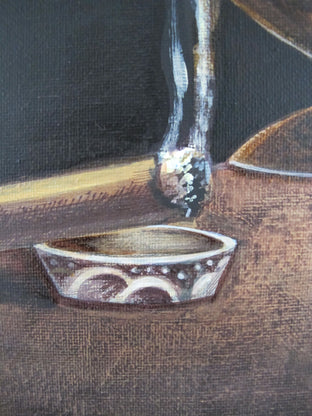 Original art for sale at UGallery.com | Smoking a Cigar by Diana Elena Chelaru | $500 | acrylic painting | 12' h x 12' w | photo 4