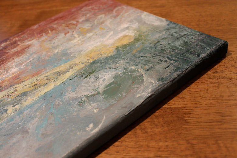 Who Are These Angels LXIII by Naoko Paluszak |  Side View of Artwork 