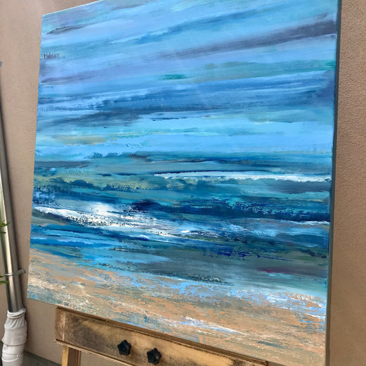 Another Beach Day - Commission by Alicia Dunn |  Context View of Artwork 