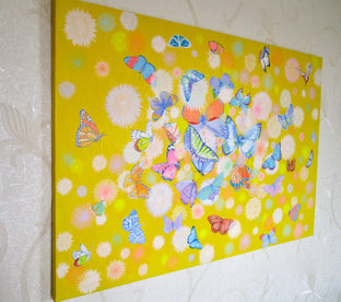 Joyful Butterflies by Natasha Tayles |  Side View of Artwork 