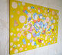 Original art for sale at UGallery.com | Joyful Butterflies by Natasha Tayles | $1,100 | acrylic painting | 24' h x 36' w | thumbnail 2