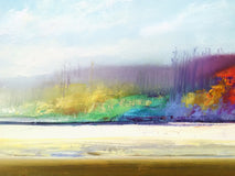 Original art for sale at UGallery.com | Beautiful Day by George Peebles | $825 | oil painting | 16' h x 40' w | thumbnail 1