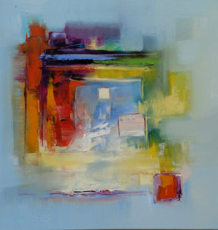 Original art for sale at UGallery.com | Tablet by George Peebles | $975 | oil painting | 24' h x 24' w | photo 1