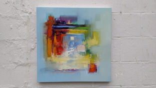 Original art for sale at UGallery.com | Tablet by George Peebles | $975 | oil painting | 24' h x 24' w | photo 3