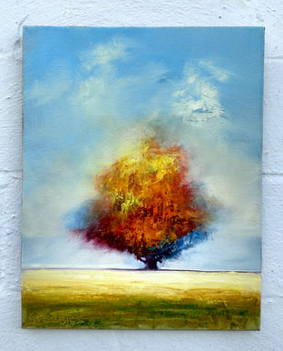 Original art for sale at UGallery.com | October by George Peebles | $575 | oil painting | 20' h x 16' w | photo 3