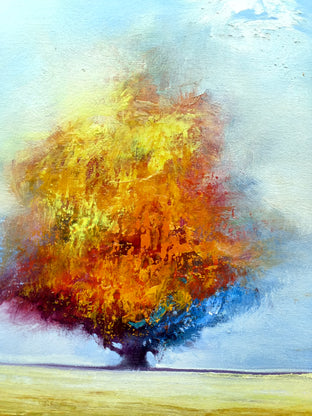 Original art for sale at UGallery.com | October by George Peebles | $575 | oil painting | 20' h x 16' w | photo 4