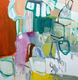 Original art for sale at UGallery.com | Monkey Bars by Autumn Rose | $900 | mixed media artwork | 24' h x 24' w | thumbnail 1