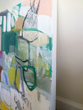 Original art for sale at UGallery.com | Monkey Bars by Autumn Rose | $900 | mixed media artwork | 24' h x 24' w | thumbnail 2