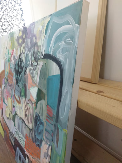 Everything But the Kitchen Sink by Autumn Rose |  Side View of Artwork 