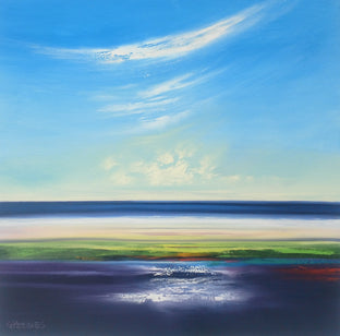 Original art for sale at UGallery.com | Ocean View by George Peebles | $1,475 | oil painting | 36' h x 36' w | photo 1