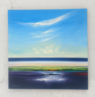 Original art for sale at UGallery.com | Ocean View by George Peebles | $1,475 | oil painting | 36' h x 36' w | photo 2