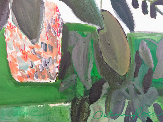 Aperol Afternoon by Autumn Rose |   Closeup View of Artwork 