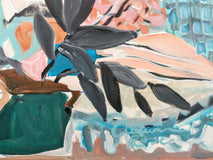 Original art for sale at UGallery.com | Flowers + Stripes by Autumn Rose | $750 | mixed media artwork | 24' h x 30' w | thumbnail 4