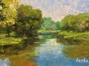 Original art for sale at UGallery.com | Calm Water by David Forks | $425 | oil painting | 9' h x 12' w | photo 1
