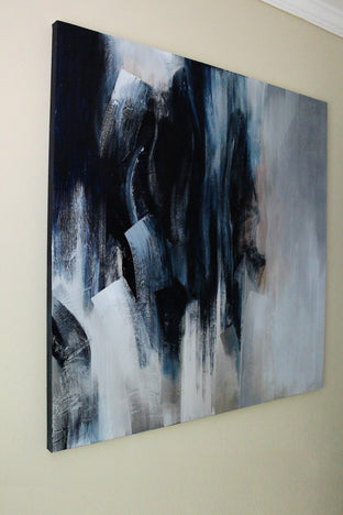 Blue Senses IX by Naoko Paluszak |  Side View of Artwork 