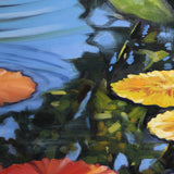 Original art for sale at UGallery.com | That Pond in My Dreams by Andres Lopez | $2,125 | oil painting | 36' h x 36' w | thumbnail 4