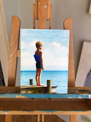 Dive Contemplation by Tom Manziano |  Context View of Artwork 