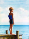 Original art for sale at UGallery.com | Dive Contemplation by Tom Manziano | $525 | acrylic painting | 12' h x 9' w | thumbnail 1