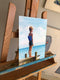 Original art for sale at UGallery.com | Dive Contemplation by Tom Manziano | $525 | acrylic painting | 12' h x 9' w | thumbnail 2
