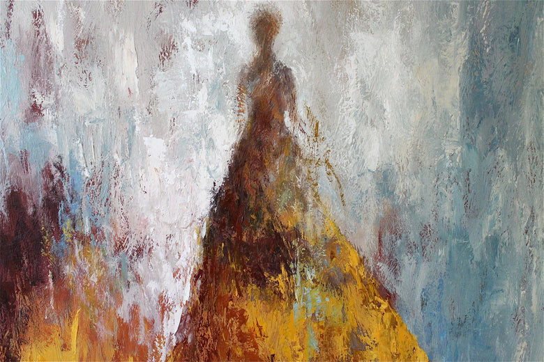 Who Are These Angels CIII by Naoko Paluszak |   Closeup View of Artwork 