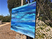 Original art for sale at UGallery.com | Moonlit Pacific by Alicia Dunn | $1,925 | acrylic painting | 30' h x 40' w | thumbnail 2