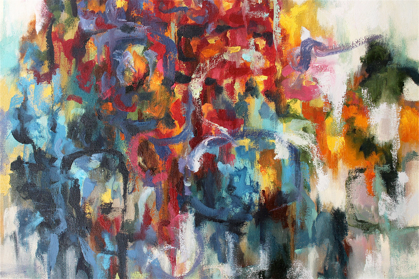 Fancy Odds III by Naoko Paluszak |  Closeup View of Artwork 