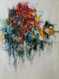 Original art for sale at UGallery.com | Fancy Odds III by Naoko Paluszak | $2,050 | oil painting | 40' h x 30' w | thumbnail 1