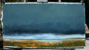 Storm Cloud over Summer Meadow by Ronda Waiksnis |  Side View of Artwork 