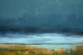 Original art for sale at UGallery.com | Storm Cloud over Summer Meadow by Ronda Waiksnis | $1,000 | oil painting | 26' h x 48' w | thumbnail 4