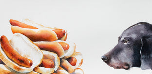 Original art for sale at UGallery.com | Daydreaming by Dwight Smith | $400 | watercolor painting | 9' h x 18' w | photo 1