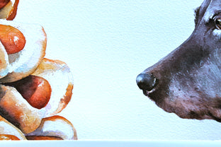 Original art for sale at UGallery.com | Daydreaming by Dwight Smith | $400 | watercolor painting | 9' h x 18' w | photo 4