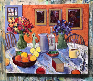 Still Life Tablescape by James Hartman |  Context View of Artwork 