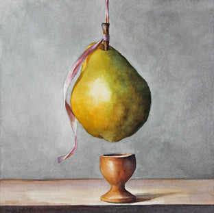 Original art for sale at UGallery.com | Pear Nectar by Dwight Smith | $200 | watercolor painting | 8' h x 8' w | photo 1
