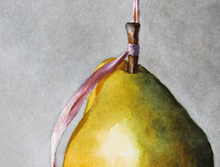 Original art for sale at UGallery.com | Pear Nectar by Dwight Smith | $200 | watercolor painting | 8' h x 8' w | photo 4