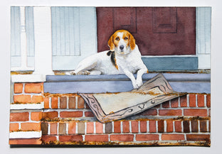 Original art for sale at UGallery.com | The Welcome Home by Dwight Smith | $250 | watercolor painting | 7' h x 10' w | photo 3