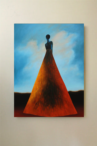 Original art for sale at UGallery.com | Who Are These Angels CXXXIV by Naoko Paluszak | $3,200 | oil painting | 48' h x 36' w | photo 3