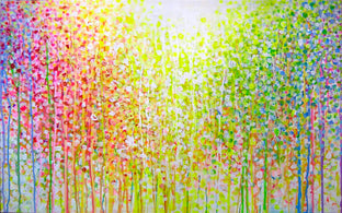 Original art for sale at UGallery.com | Sun and Rain by Natasha Tayles | $1,750 | acrylic painting | 30' h x 48' w | photo 1