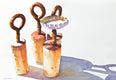 Original art for sale at UGallery.com | Vintage People III by Dwight Smith | $325 | watercolor painting | 7' h x 10' w | thumbnail 1
