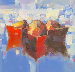 Original art for sale at UGallery.com | Boats by Vahe Yeremyan | $575 | oil painting | 21.5' h x 15' w | photo 2