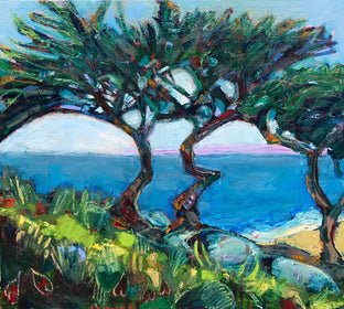 Original art for sale at UGallery.com | Monterey Cerulean Sea by James Hartman | $2,300 | oil painting | 30' h x 36' w | photo 1