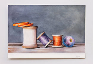 Autumn Vineyard by Dwight Smith |  Side View of Artwork 