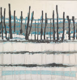 Original art for sale at UGallery.com | Misty Morning IIX by Pat Forbes | $1,800 | acrylic painting | 36' h x 36' w | thumbnail 1