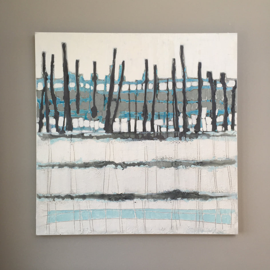 Misty Morning IIX by Pat Forbes |  Context View of Artwork 