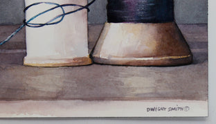 Winter Silos by Dwight Smith |  Side View of Artwork 