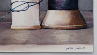 Original art for sale at UGallery.com | Winter Silos by Dwight Smith | $300 | watercolor painting | 7' h x 10' w | photo 2