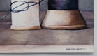 Original art for sale at UGallery.com | Winter Silos by Dwight Smith | $300 | watercolor painting | 7' h x 10' w | thumbnail 2