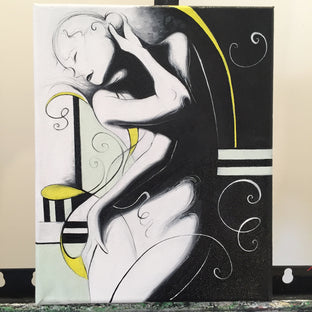 Original art for sale at UGallery.com | Lemon & Mint by Sumner Crenshaw | $200 | oil painting | 10' h x 8' w | photo 3