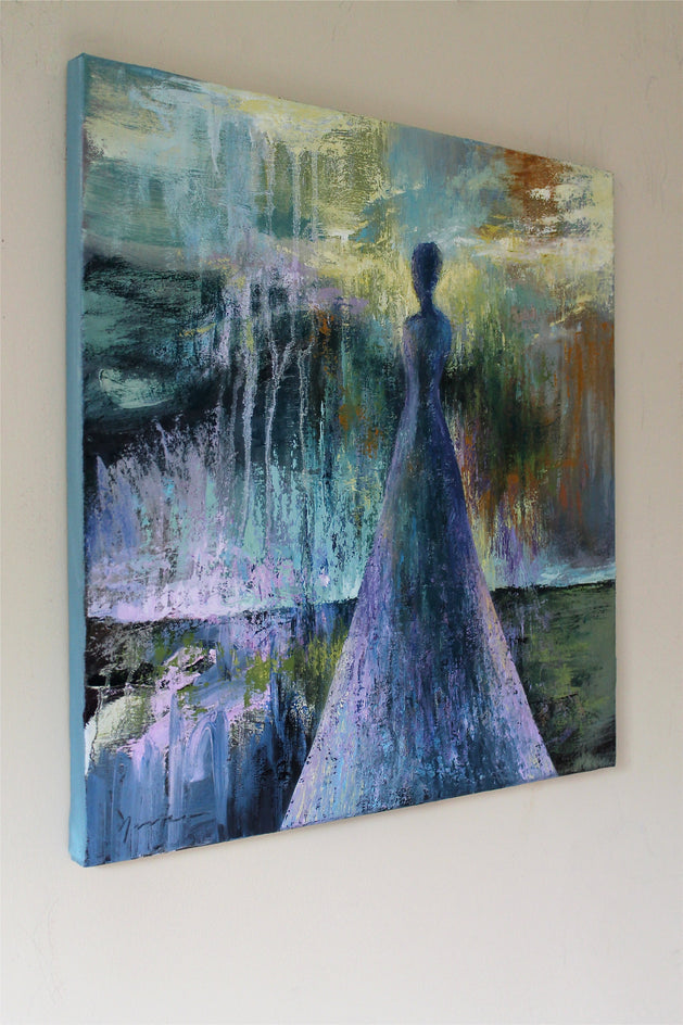 Who Are These Angels CXVIII by Naoko Paluszak |  Side View of Artwork 