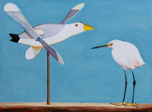 Original art for sale at UGallery.com | Friends II by Dwight Smith | $425 | watercolor painting | 9' h x 12' w | photo 1