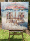 Original art for sale at UGallery.com | Just the Two of Us by Nava Lundy | $3,050 | acrylic painting | 40' h x 40' w | thumbnail 3